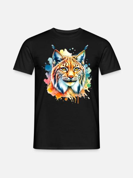 Lynx pardelle - T-shirt homme - noir