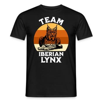Iberischer Luchs Sprüche - Männer T-Shirt - Schwarz - Vorne - AI Model Male 178 light (178cm)