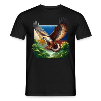 Monkey Eagle - Men's T-Shirt - black - Front - AI Model Male 178 light (178cm)