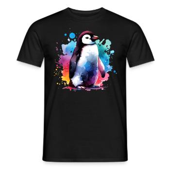 Pingouin - T-shirt homme - noir - Devant - AI Model Male 178 light (178cm)
