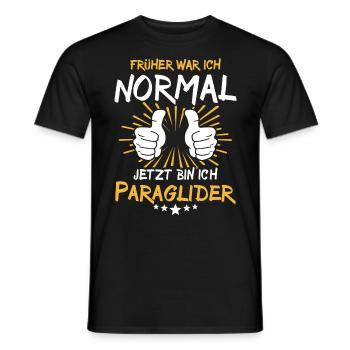 Paraglider Spruch - Männer T-Shirt - Schwarz - Vorne - AI Model Male 178 light (178cm)