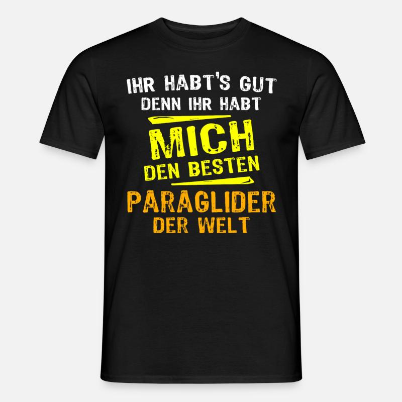 Paraglider Gift - Men's T-shirt - black