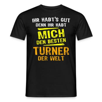 Turner Gift - Men's T-Shirt - black - Front - AI Model Male 178 light (178cm)
