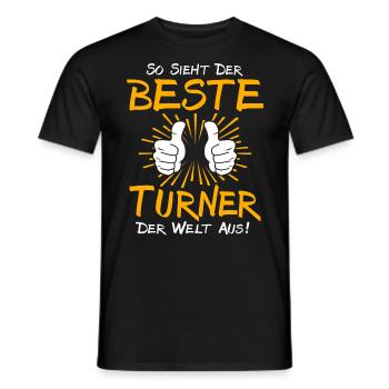Turner Gift Idea - Men's T-Shirt - black - Front - AI Model Male 178 light (178cm)
