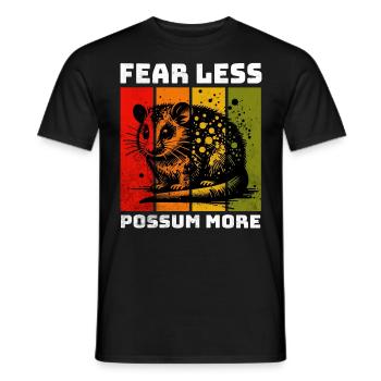 Pygmy Possum Sugar Glider - Men's T-Shirt - black - Front - AI Model Male 178 light (178cm)