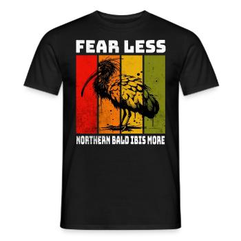 Northern Bald Ibis Waldrapp - Men's T-Shirt - black - Front - AI Model Male 178 light (178cm)