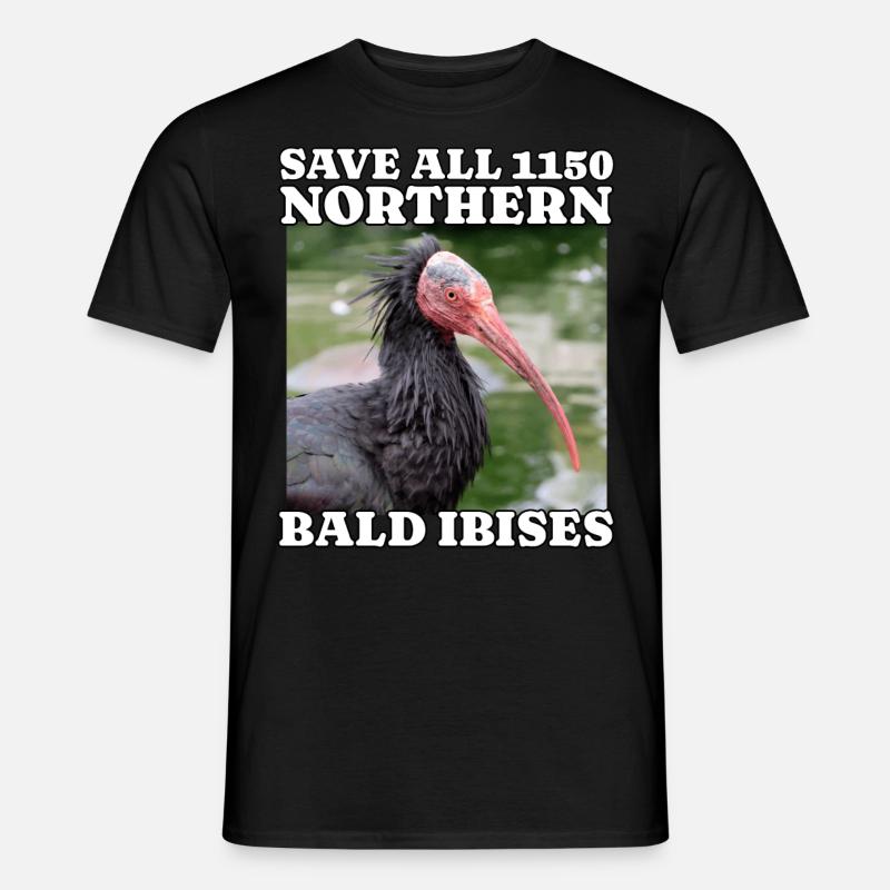 Save Waldrapp - Männer T-Shirt - Schwarz