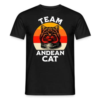 Chat Dicton du chat des Andes - T-shirt homme - noir - Devant - AI Model Male 178 light (178cm)