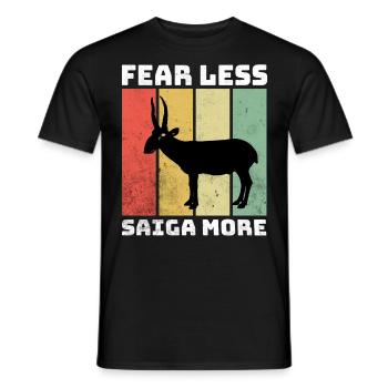 Saiga Antilope Saïga Antilope - T-shirt homme - noir - Devant - AI Model Male 178 light (178cm)