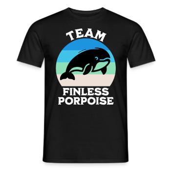 Dauphin Yangtze Dauphin Droit Dicton - T-shirt homme - noir - Devant - AI Model Male 178 light (178cm)