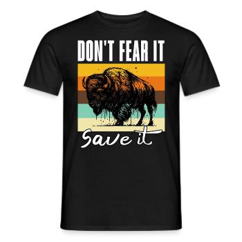 Dictons amusants de buffle - T-shirt homme - noir - Devant - AI Model Male 178 light (178cm)