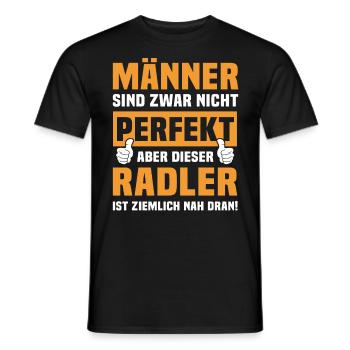Lustige Radler Sprüche - Männer T-Shirt - Schwarz - Vorne - AI Model Male 178 light (178cm)