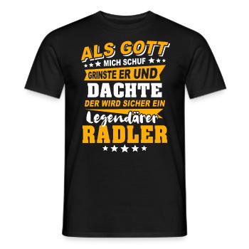 Radler Fahrrad Radeln - Männer T-Shirt - Schwarz - Vorne - AI Model Male 178 light (178cm)