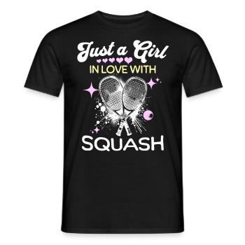 Squash Girls - Men's T-Shirt - black - Front - AI Model Male 178 light (178cm)