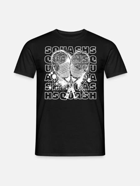 Squash - Männer T-Shirt - Schwarz