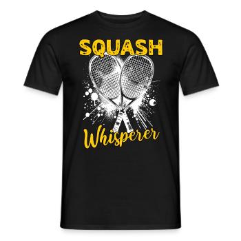 Squash Sayings - Men's T-Shirt - black - Front - AI Model Male 178 light (178cm)