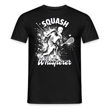Squash Whisperer - Männer T-Shirt - Schwarz - Vorne - AI Model Male 178 light (178cm)