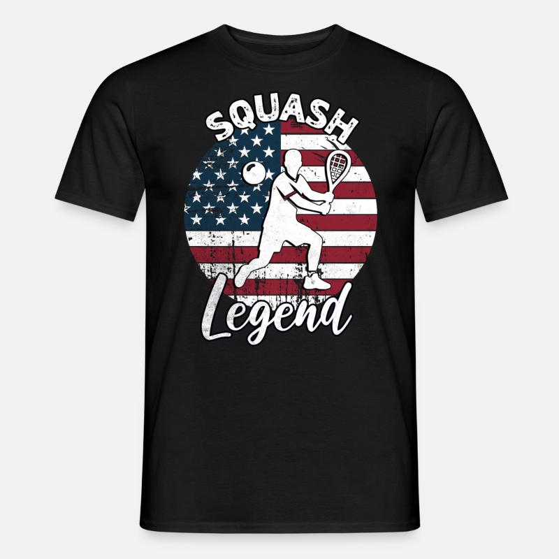 Squash Sprüche - Männer T-Shirt - Schwarz