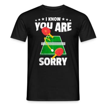 Légende du ping-pong - T-shirt homme - noir - Devant - AI Model Male 178 light (178cm)