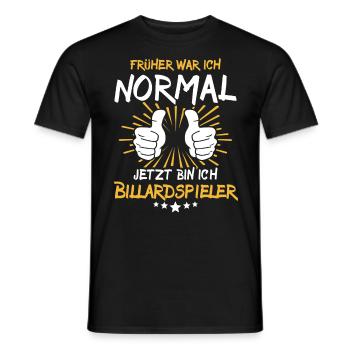 Dicton du joueur de billard biBilliard - T-shirt homme - noir - Devant - AI Model Male 178 light (178cm)