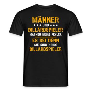 Joueur de billard Billard - T-shirt homme - noir - Devant - AI Model Male 178 light (178cm)