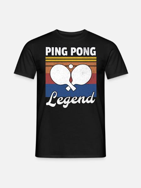 Ping Pong Legend Men - Men's T-Shirt - black