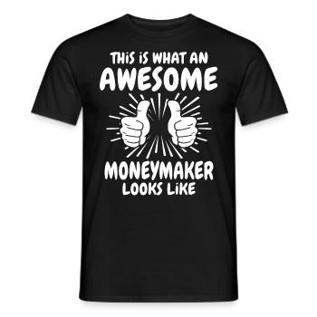 Soutien de famille - T-shirt homme - noir - Devant - AI Model Male 178 light (178cm)