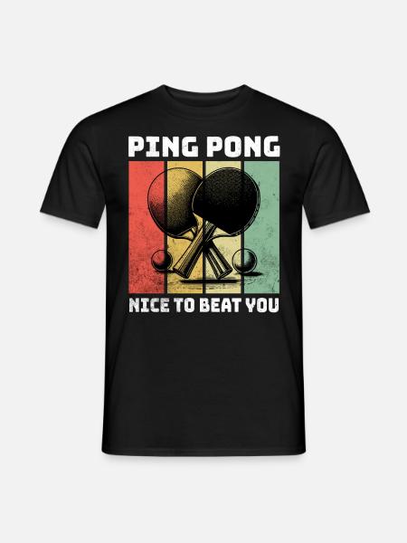 Ping Pong Table Tennis - Men's T-Shirt - black