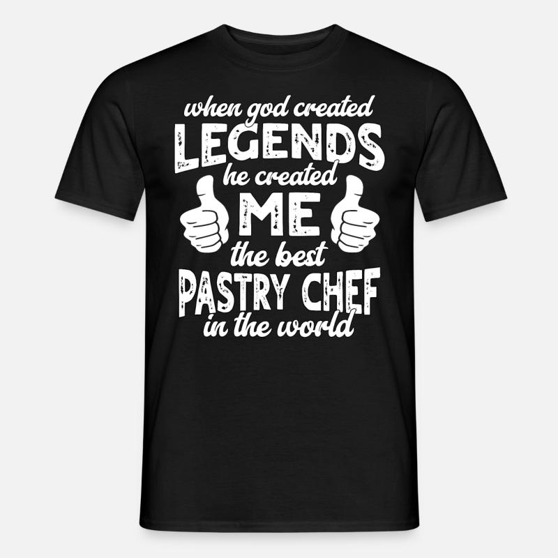 Bester Konditor Legende - Männer T-Shirt - Schwarz