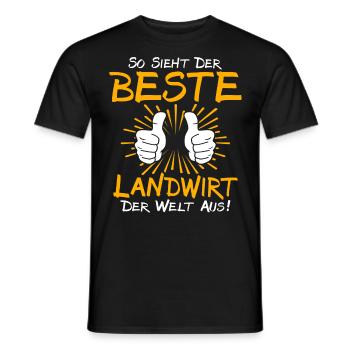 Farmer Gift Idea - Men's T-Shirt - black - Front - AI Model Male 178 light (178cm)