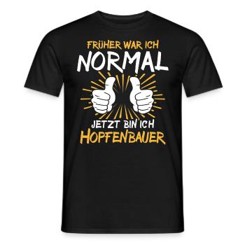 Hop farmer's saying - Men's T-Shirt - black - Front - AI Model Male 178 light (178cm)