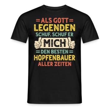 Producteurs de houblon - T-shirt homme - noir - Devant - AI Model Male 178 light (178cm)
