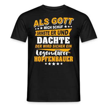 Hop Grower Sayings - Men's T-Shirt - black - Front - AI Model Male 178 light (178cm)