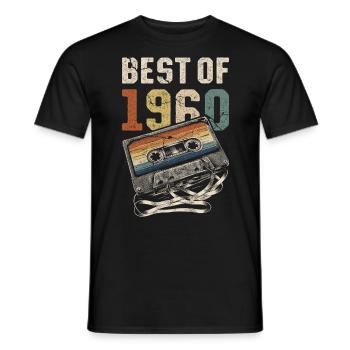 Le meilleur de la cassette d’anniversaire des années 1960 - T-shirt homme - noir - Devant - AI Model Male 178 light (178cm)
