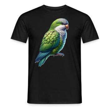 Conure veuve - T-shirt homme - noir - Devant - AI Model Male 178 light (178cm)