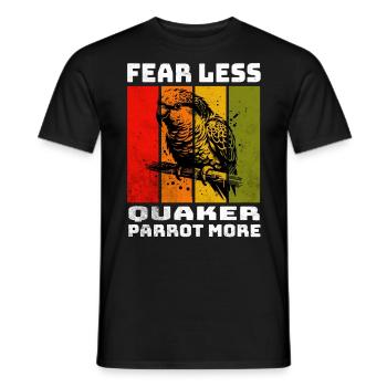 Perroquet Quaker Perruche moine - T-shirt homme - noir - Devant - AI Model Male 178 light (178cm)