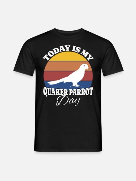 Monk parakeet Quaker Parrot - Men's T-Shirt - black