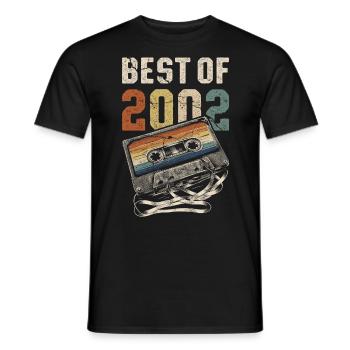 Le meilleur de la cassette d’anniversaire de 2002 - T-shirt homme - noir - Devant - AI Model Male 178 light (178cm)