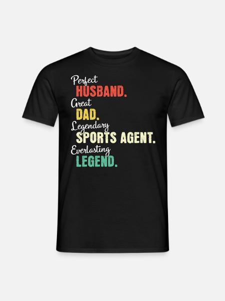 Papa agent sportif - T-shirt homme - noir