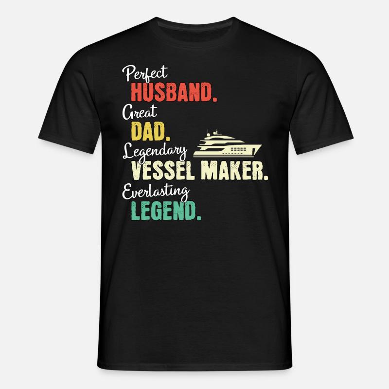 Shipbuilder Dad - Men's T-Shirt - black