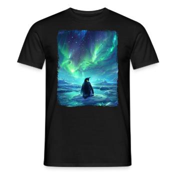 Aurores boréales Animal Aurore boréale Pinchot - T-shirt homme - noir - Devant - AI Model Male 178 light (178cm)