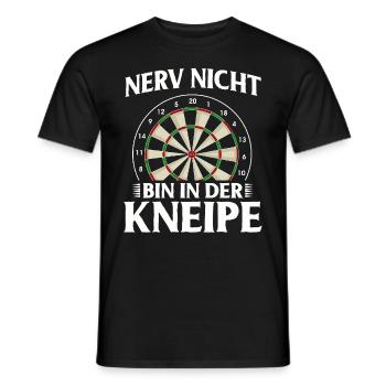 Dart Gift Dartboard Darts Player Bullseye - Men's T-Shirt - black - Front - AI Model Male 178 light (178cm)