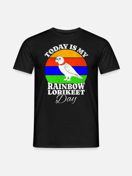 Regenbogenlori Rainbow Lorikeet - Men's T-Shirt - black