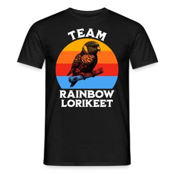 Team Rainbow Lori - Men's T-Shirt - black - Front - AI Model Male 178 light (178cm)