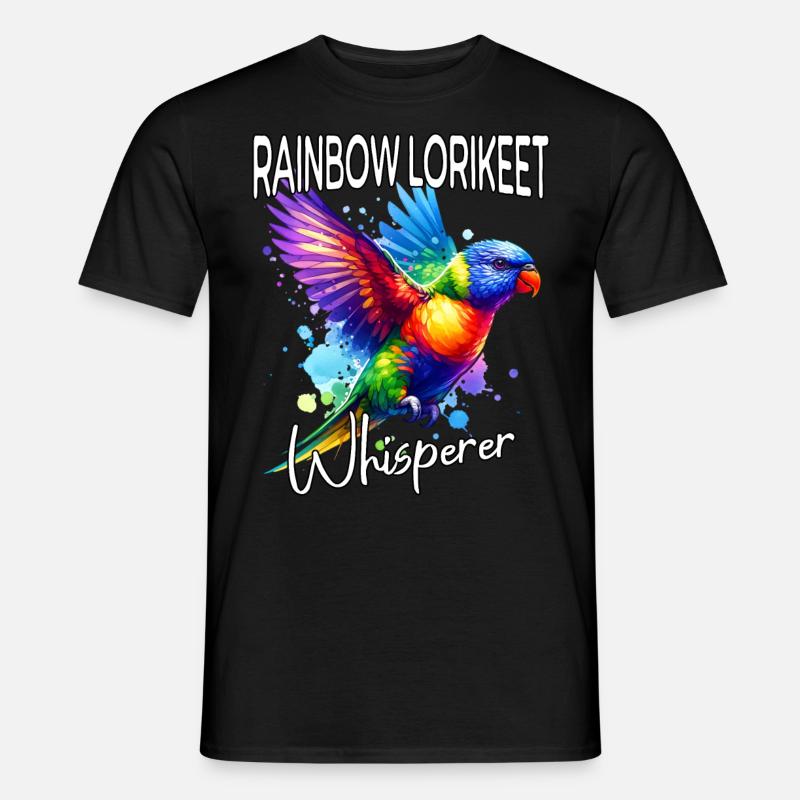 Rainbow Lorikeet Whisperer - Men’s T-shirt - black