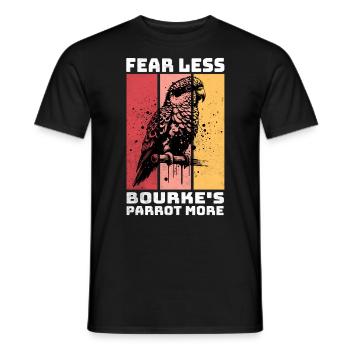 Bourke Parrot Bourkesittich - Männer T-Shirt - Schwarz - Vorne - AI Model Male 178 light (178cm)