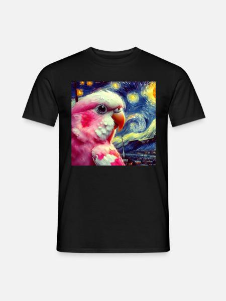 Bourke Parakeet Starry Night - Men's T-Shirt - black