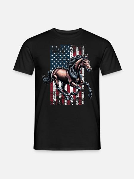 Standardbred US Trotters - Men's T-Shirt - black