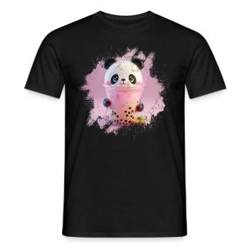 Bubble Tea Boba BubbleTea Kawaii Japan Tea Kpop - Männer T-Shirt - Schwarz - Vorne - AI Model Male 178 light (178cm)