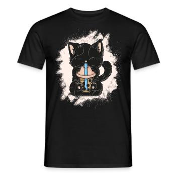 Bubble Tea Boba BubbleTea Kawaii Japan Tea Kpop - Männer T-Shirt - Schwarz - Vorne - AI Model Male 178 light (178cm)